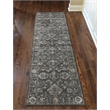 Radici USA Colosseo Traditional Distressed Floral Brown Runner Polypropylene Rug 2'2