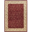 Radici USA Como Transitional Botanical Red Rectangular Polypropylene Area Rug 3'3