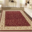 Radici USA Como Transitional Botanical Red Rectangular Polypropylene Area Rug 3'3