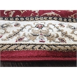 Radici USA Como Traditional Oriental Red 8' Round Polypropylene Area Rug