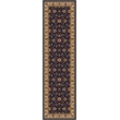 Radici USA Como Traditional Oriental Floral Blue Runner Polypropylene Rug 2'2