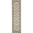 Radici USA Como Traditional Oriental Floral Ivory Runner Polypropylene Rug 2'2