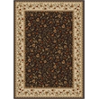 Radici USA Como Transitional Botanical Brown Rectangular Polypropylene Area Rug 3'3
