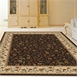 Radici USA Como Transitional Botanical Brown Rectangular Polypropylene Area Rug 7'9