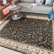 Radici USA Como Traditional Oriental Brown Rectangular Polypropylene Area Rug 5'5
