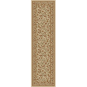 Radici USA Como Transitional Botanical Ivory Runner Polypropylene Rug 2'2&quot x 7'7&quot