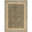 Radici USA Como Transitional Botanical Green Rectangular Polypropylene Area Rug 3'3