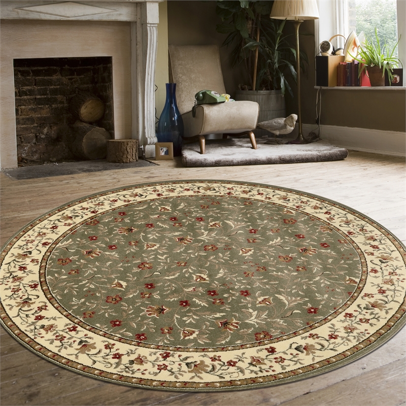 Radici USA Como Transitional Botanical Green 5'3