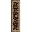 Radici USA Como Traditional Oriental Black Runner Polypropylene Rug 2'2