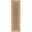 Radici USA Como Transitional Botanical Beige Runner Polypropylene Rug 2'2