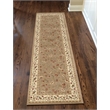 Radici USA Como Transitional Botanical Beige Runner Polypropylene Rug 2'2