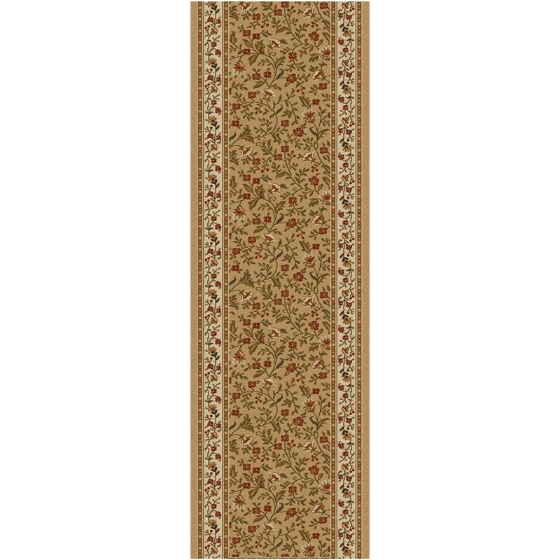 Radici USA Como Transitional Botanical Beige 8' Round Polypropylene Area Rug