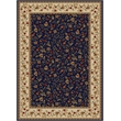 Radici USA Como Transitional Botanical Blue Rectangular Polypropylene Area Rug 7'9