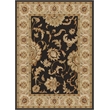 Radici USA Como Traditional Oriental Brown Rectangular Polypropylene Area Rug 5'5
