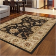 Radici USA Como Traditional Oriental Brown Rectangular Polypropylene Area Rug 5'5