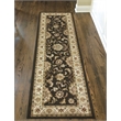 Radici USA Como Traditional Oriental Brown Runner Polypropylene Rug 2'2