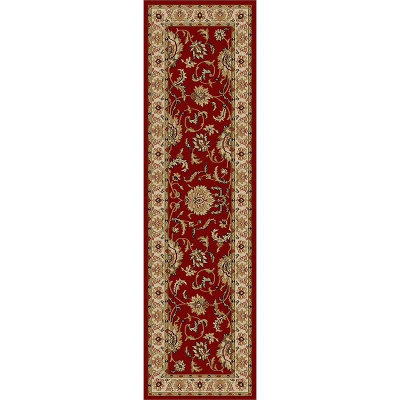Radici USA Como Traditional Oriental Red Runner Polypropylene Rug 2'2