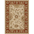 Radici USA Como Traditional Oriental Ivory Rectangular Polypropylene Area Rug 3'3