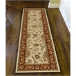 Radici USA Como Traditional Oriental Ivory Runner Polypropylene Rug 2'2