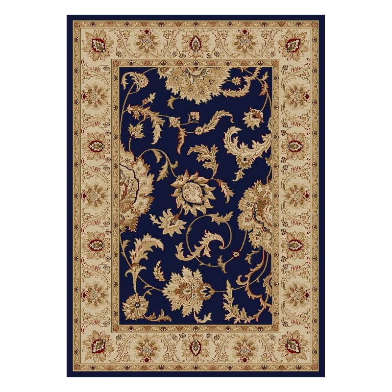 Radici USA Como Traditional Oriental Blue Rectangular Polypropylene Area Rug 3'3