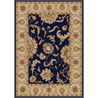 Radici USA Como Traditional Oriental Blue Rectangular Polypropylene Area Rug 3'3