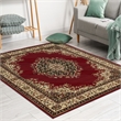 Radici USA Como Traditional Medallion Red Rectangular Polypropylene Area Rug 3'3
