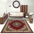 Radici USA Como Traditional Medallion Red Rectangular Polypropylene Area Rug 7'9