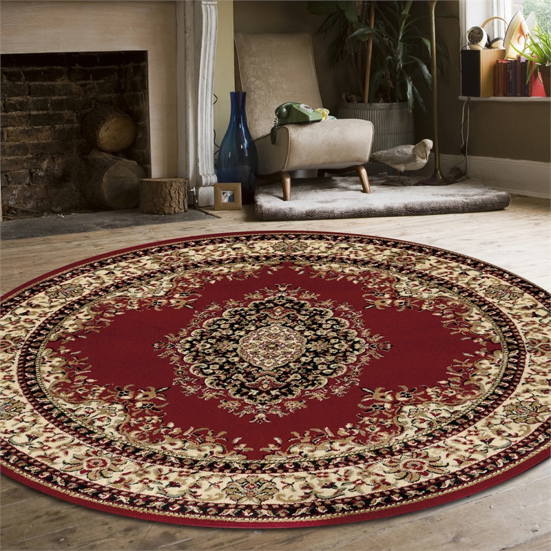 Radici USA Como Traditional Medallion Red 5'3