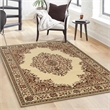 Radici USA Como Traditional Medallion Ivory Rectangular Polypropylene Area Rug 7'9