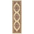 Radici USA Como Traditional Medallion Ivory Runner Polypropylene Rug 2'2