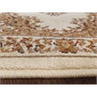 Radici USA Como Traditional Medallion Ivory Runner Polypropylene Rug 2'2