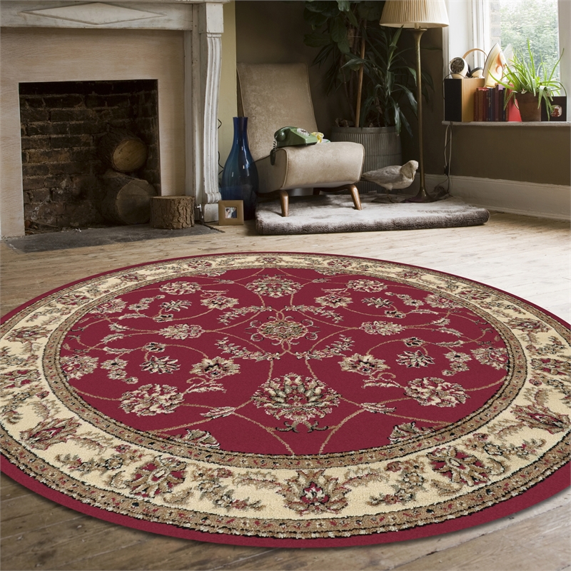 Radici USA Como Traditional Oriental Floral Red 5'3