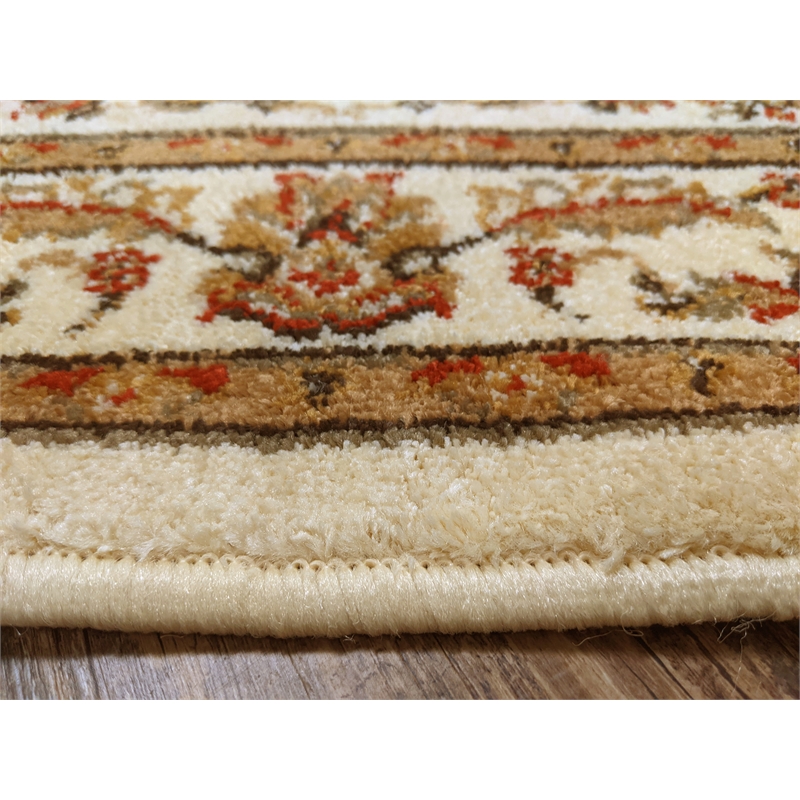 Radici USA Como Traditional Oriental Floral Ivory 5'3