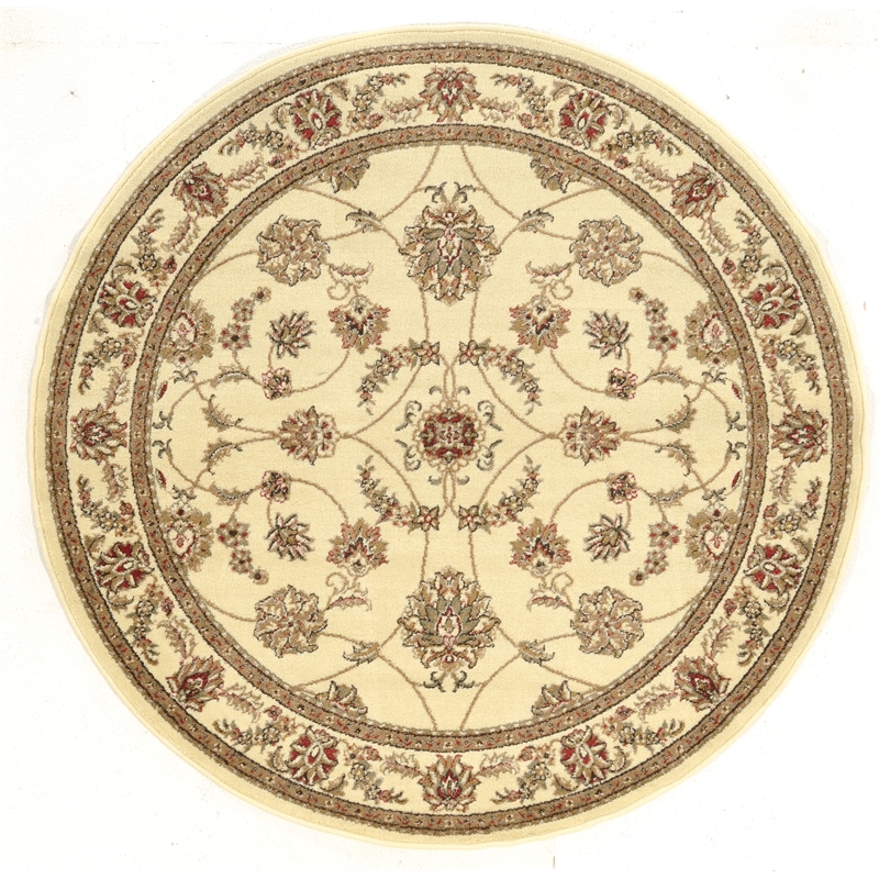 Radici USA Como Traditional Oriental Floral Ivory 7'10