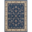 Radici USA Como Traditional Oriental Floral Blue Rectangular Polypropylene Area Rug 3'3