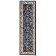Radici USA Como Traditional Oriental Floral Blue Runner Polypropylene Rug 2'2