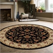Radici USA Como Traditional Oriental Floral Black 5'3