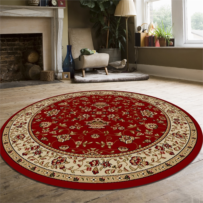 Radici USA Como Traditional Oriental Floral Red 5'3