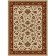 Radici USA Como Traditional Oriental Floral Ivory Rectangular Polypropylene Area Rug 7'9