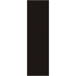 Como 782 Transitional Geometric Black Runner Polypropylene Rug 2'2