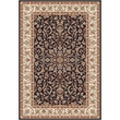 Radici USA Noble Black Traditional Oriental Area Rug 5x8 Polypropylene