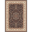 Radici USA Noble Black Traditional Oriental Area Rug 5x8 Polypropylene