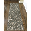Radici USA Pisa Botanical Floral Light Green Runner Polypropylene Rug 2'2
