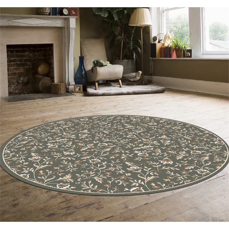 Radici USA Pisa Botanical Floral Light Green 5'3