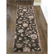 Radici USA Pisa Traditional Floral Brown Runner Polypropylene Rug 2'2