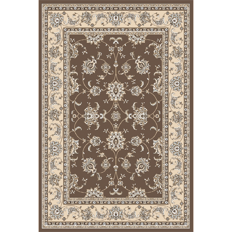Radici USA Pisa Traditional Oriental Brown Rectangular Polypropylene Area Rug 3'3