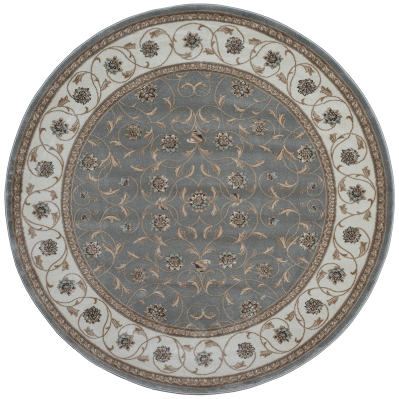 Radici USA Pisa Traditional Vine Floral Gray 5'3