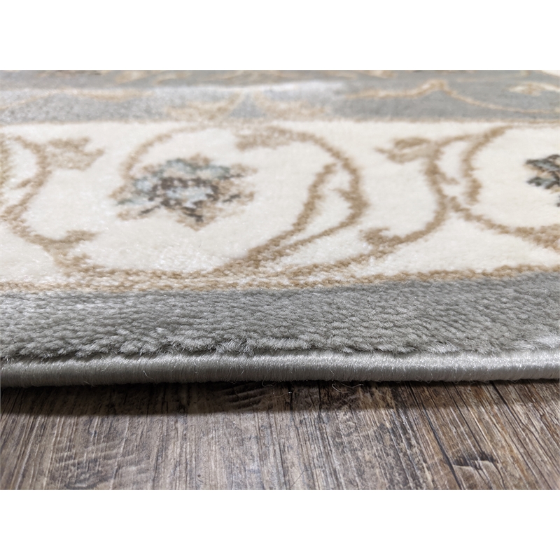 Radici USA Pisa Traditional Vine Floral Gray 5'3