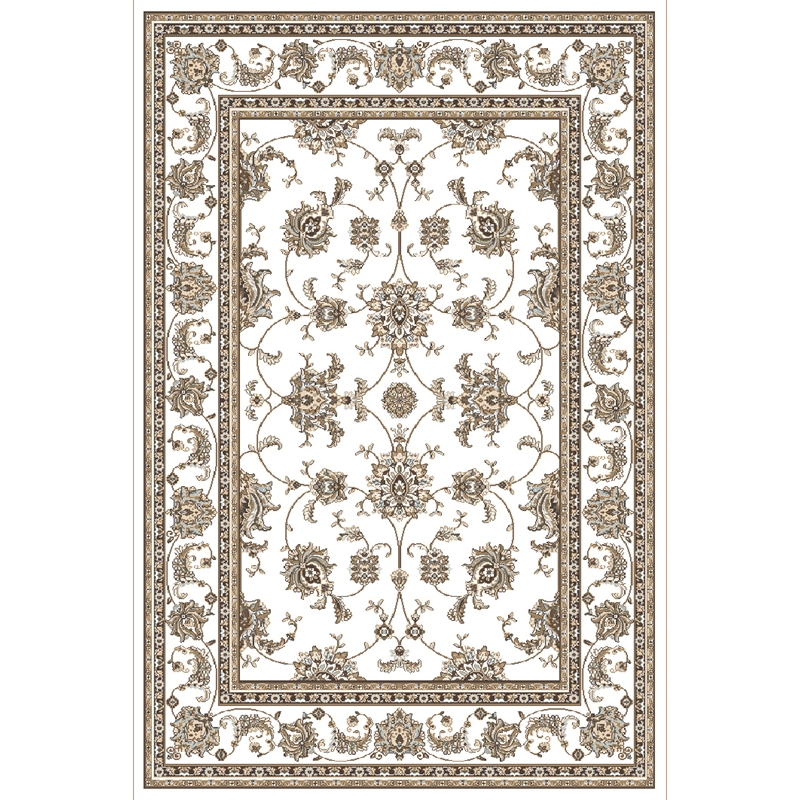 Radici USA Pisa Traditional Oriental Bone White Rectangular Polypropylene Area Rug 5'3