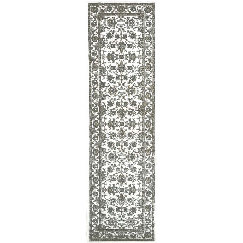 Radici USA Pisa Traditional Oriental Bone White Runner Polypropylene Rug 2'2